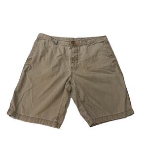 Tommy Bahama men’s Khaki Chino flat zipper relaxed shorts marlin logo 40
